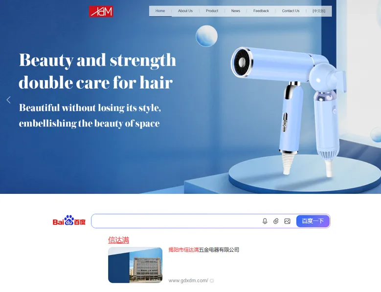 电吹风网站案例